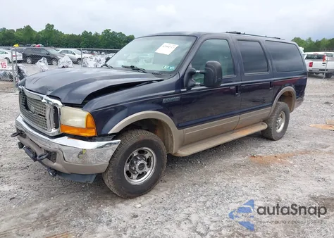 2000 Ford Excursion Limited from USA, damaged, VIN 1FMNU43S0YEE51759